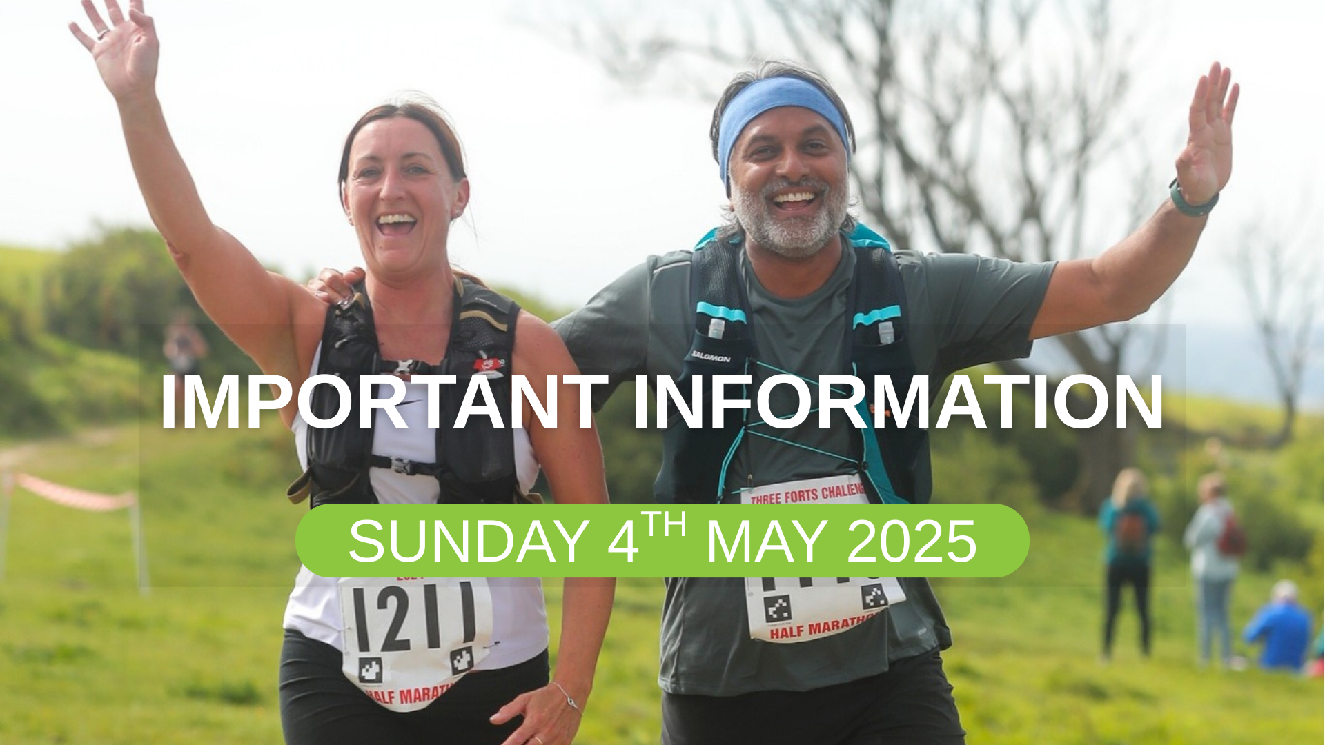 Information to all runners for Sunday 4th May 2025