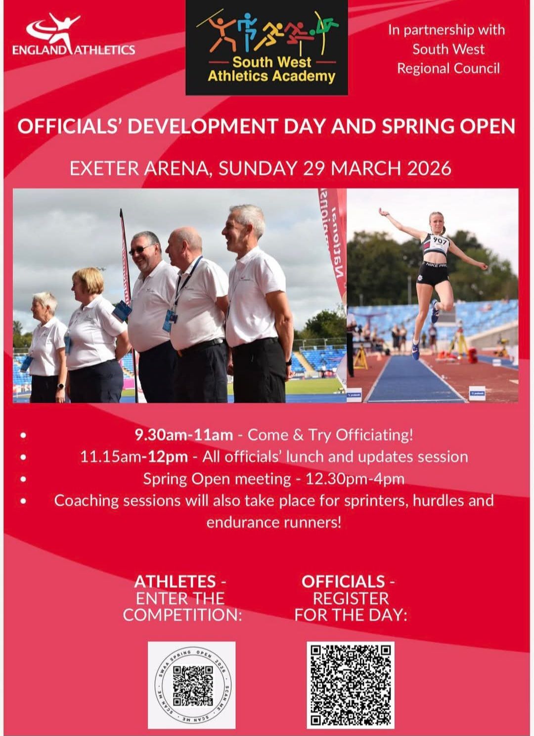 Spring Open Competition and Come and Try Officiating Day Sunday 29th March at Exeter Arena