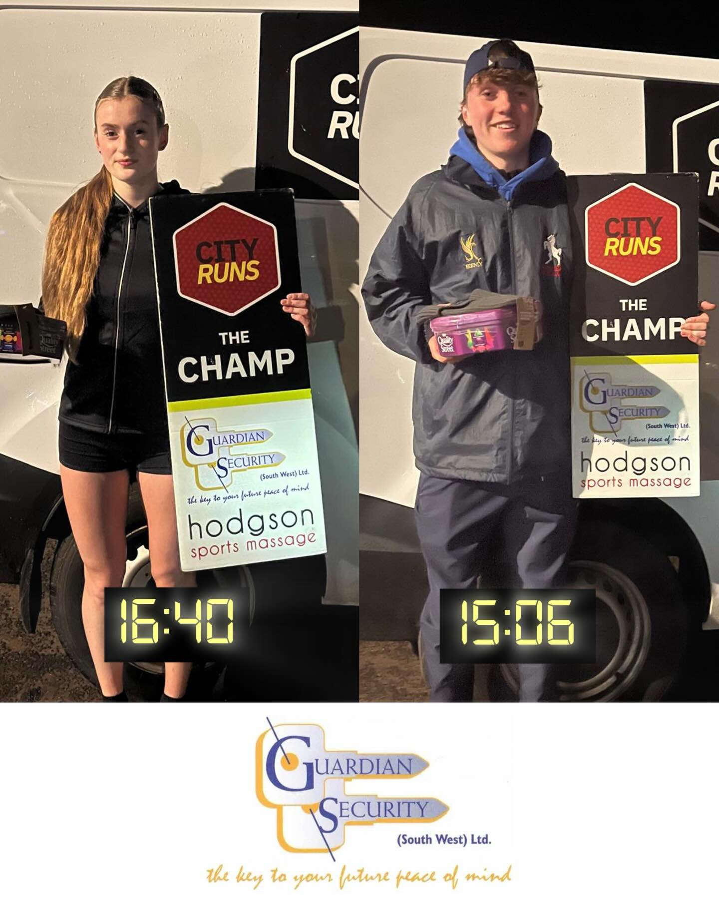 Scarlett takes gold at the Under The Lights 5k, Exmouth